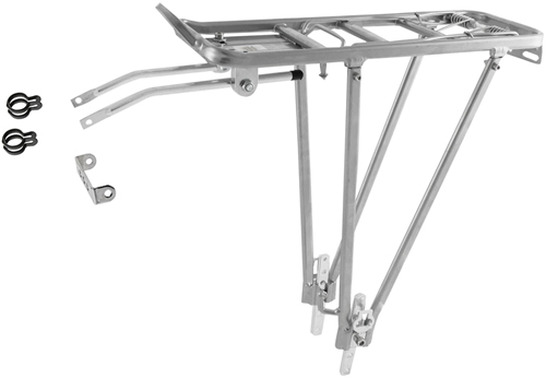 Gepäckträger 24"-28" Alu V-Strebe si m.Fe-Kl.