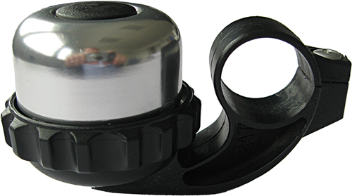 Klingel Alu Verleih/E-Bike 41mm chr/sw