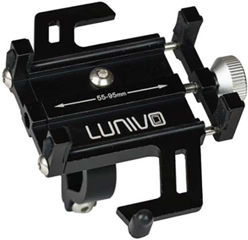 Halter Handy LUN Alu bis 6,5" Klemmbef.sw