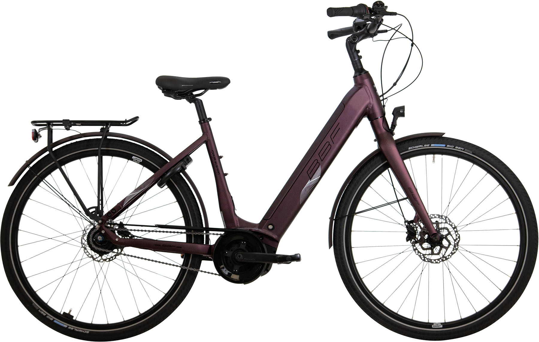E-Bike D 28 BF8/Chur ALP500/AlW/Di/N8-Di/45bordeaux-matt