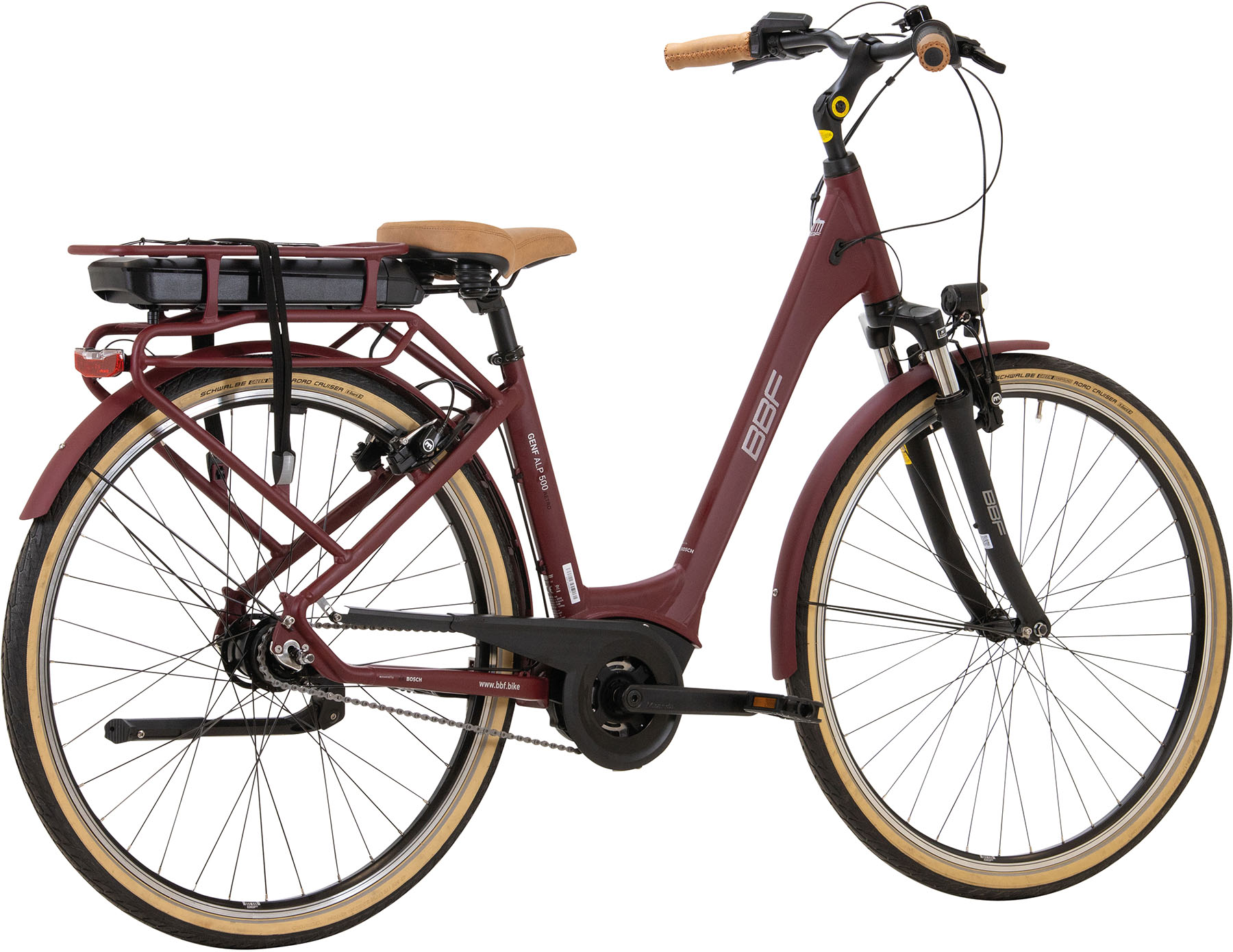 E-Bike D 28 BF6/Genf Retro ALP500/AlW/HS11/FG/N7/49bordeaux-matt