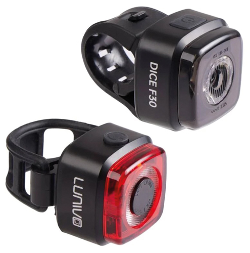 Scheinwerfer Set Batterie LUN DICE 30+DICE R Brake 1LED USB, StVZO