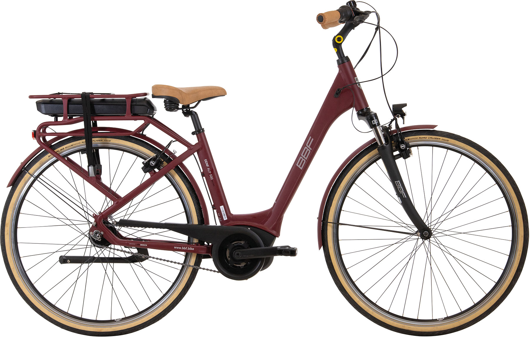E-Bike D 28 BF6/Genf Retro ALP500/AlW/HS11/FG/N7/49bordeaux-matt