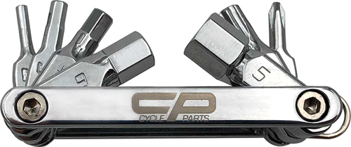 Werkzeug-Set CP 8Fkt. flach silber poliert